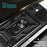 For iPhone 16 Plus Case with Slide Camera Lid PC+TPU Kickstand Phone Cover - Black - 5