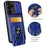 For Samsung Galaxy S24 FE Case PC+TPU Kickstand Phone Back Cover with Camera Slider - Black - 7