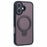 For iPhone 16 Case Compatible with MagSafe Matte TPU+PC Rotary Kickstand Phone Cover - Black - 1