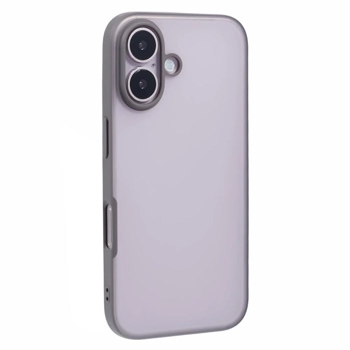 X-LEVEL For iPhone 16 Case PC+TPU Matte Finish Protective Phone Cover - Grey - 1