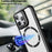 For iPhone 15 Pro Case Lens Frame Kickstand Acrylic+TPU Anti-Drop Phone Cover Compatible with MagSafe - Blue - 4