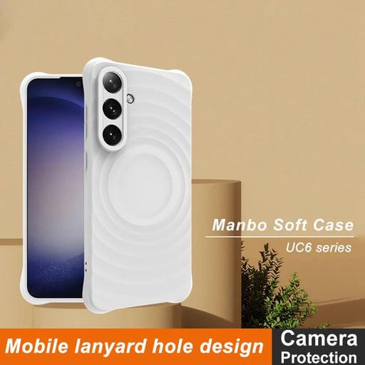 IMAK UC-6 Series for Samsung Galaxy S24 FE Case Matte TPU Anti-Scratch Phone Cover - Matte White - 2