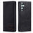 TTUDRCH Style 007 For Samsung Galaxy A16 5G / A16 4G Leather Case RFID Blocking Wallet Stand Phone Cover - Black - 1