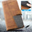 For Samsung Galaxy A16 5G / A16 4G Leather Case RFID Blocking Wallet Stand Phone Cover with Strap - Brown - 6