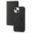 For iPhone 14 Ultra-thin Detachable Drop-proof Magnetic Clasp Leather Wallet Phone Case Shell - Black - 1