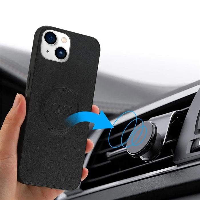 For iPhone 14 Ultra-thin Detachable Drop-proof Magnetic Clasp Leather Wallet Phone Case Shell - Black - 4