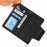 For iPhone 14 Ultra-thin Detachable Drop-proof Magnetic Clasp Leather Wallet Phone Case Shell - Black - 5