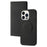 For iPhone 14 Pro Max Ultra-thin Detachable Leather Wallet Phone Case Anti-fall Magnetic Clasp Cellphone Shell - Black - 1