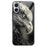 For iPhone 16 Plus TPU Case Tempered Glass Back Phone Cover Pattern Printing - Style A - 1
