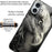 For iPhone 16 Plus TPU Case Tempered Glass Back Phone Cover Pattern Printing - Style A - 2