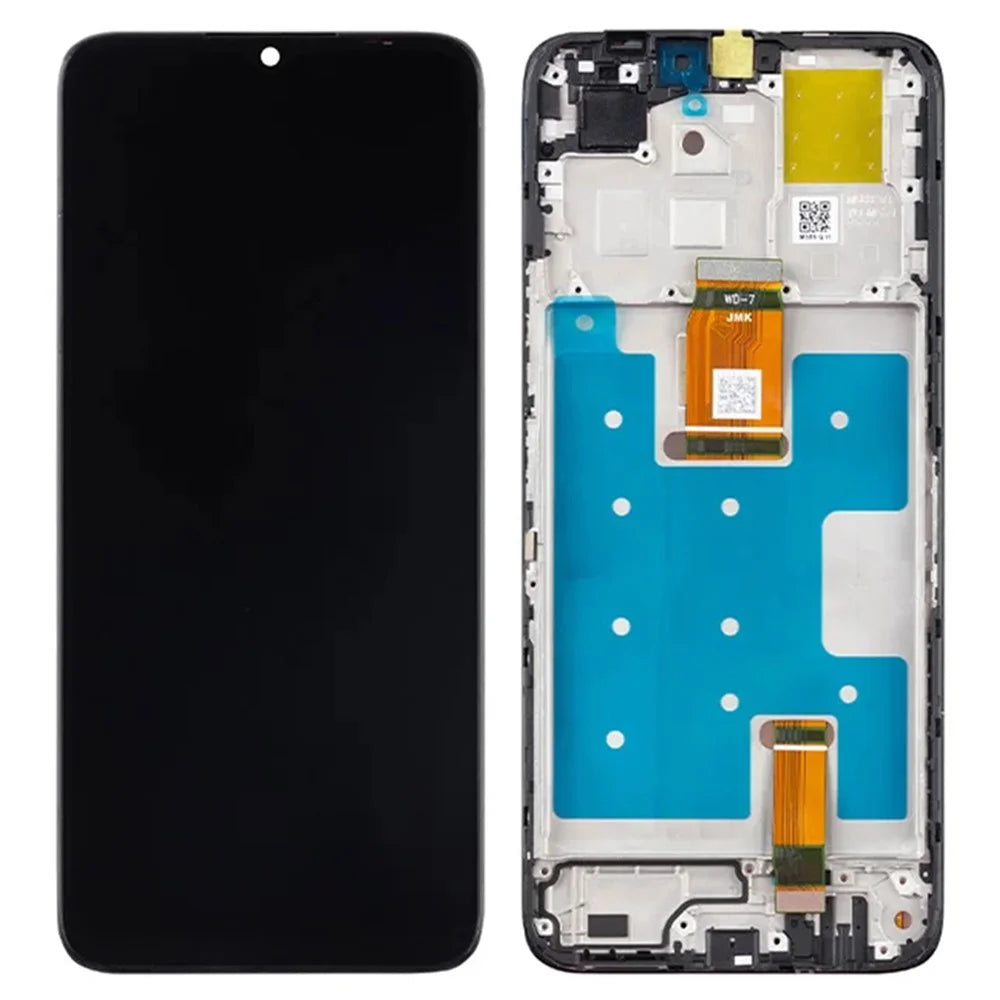 For Honor X6a 4G Grade C LCD Screen and Digitizer Assembly + Frame Replacement Part (Without Logo) - 1