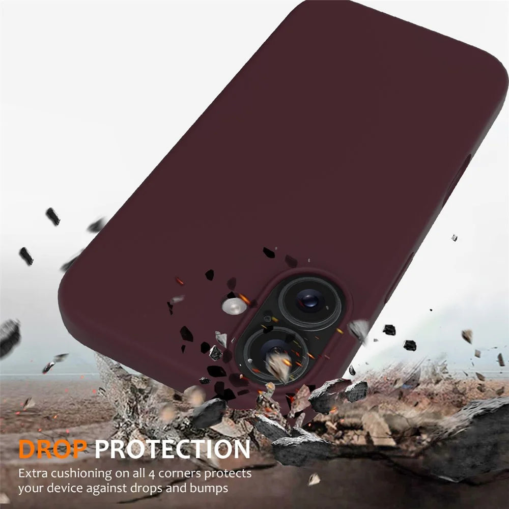 For iPhone 16 Plus Case Liquid Silicone Phone Cover Compatible with MagSafe - Wine Red - 2