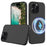 For iPhone 16 Pro Magnetic Case Shockproof Liquid Silicone Phone Cover - Black - 1