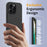For iPhone 16 Pro Magnetic Case Shockproof Liquid Silicone Phone Cover - Black - 4
