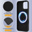 For iPhone 16 Pro Magnetic Case Shockproof Liquid Silicone Phone Cover - Black - 7