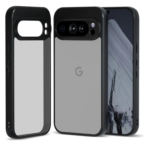 IBMRS For Google Pixel 9 Pro XL Case TPU+PC Phone Cover Shockproof Protection - Matte Black - 1