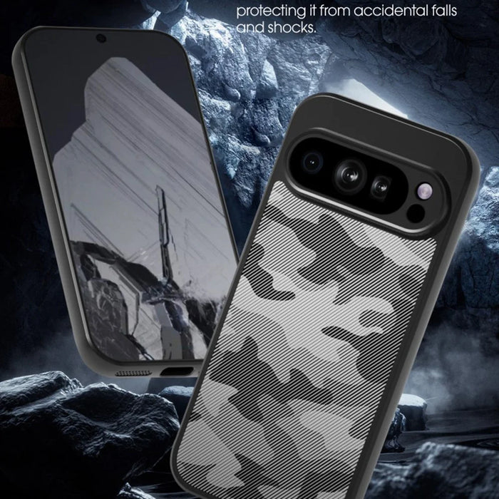 IBMRS For Google Pixel 9 Pro XL Case TPU+PC Phone Cover Shockproof Protection - Matte Black - 6