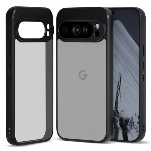IBMRS For Google Pixel 9 Pro Case Shockproof Anti-Scratch TPU+PC Phone Cover - Matte Black - 1