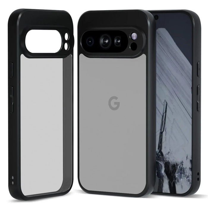 IBMRS For Google Pixel 9 Pro Case Shockproof Anti-Scratch TPU+PC Phone Cover - Matte Black - 1