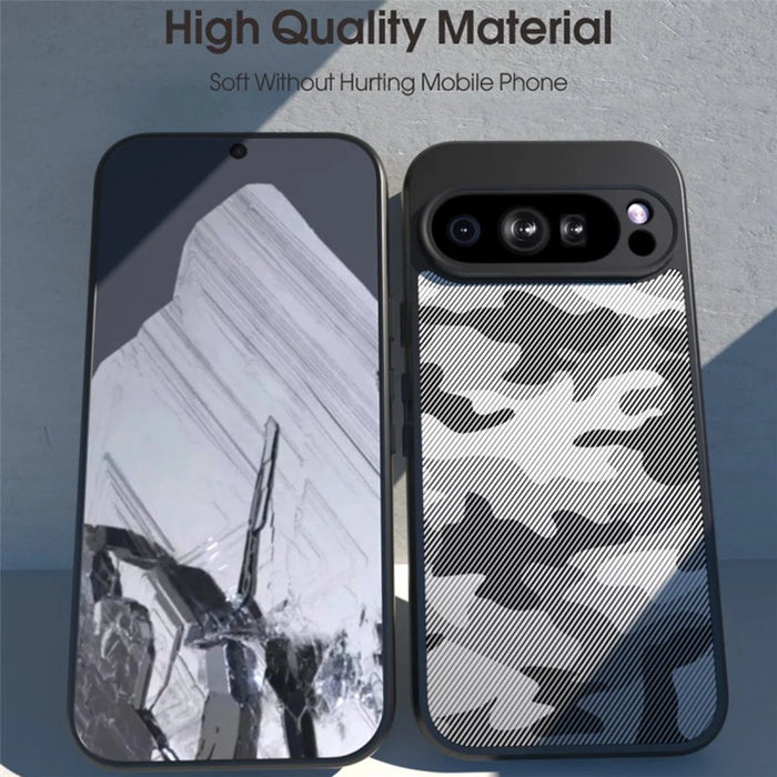 IBMRS For Google Pixel 9 Pro Case Shockproof Anti-Scratch TPU+PC Phone Cover - Matte Black - 5