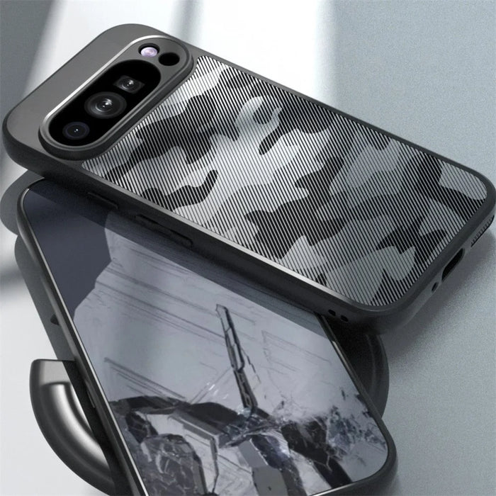 IBMRS For Google Pixel 9 Pro Case Shockproof Anti-Scratch TPU+PC Phone Cover - Matte Black - 6