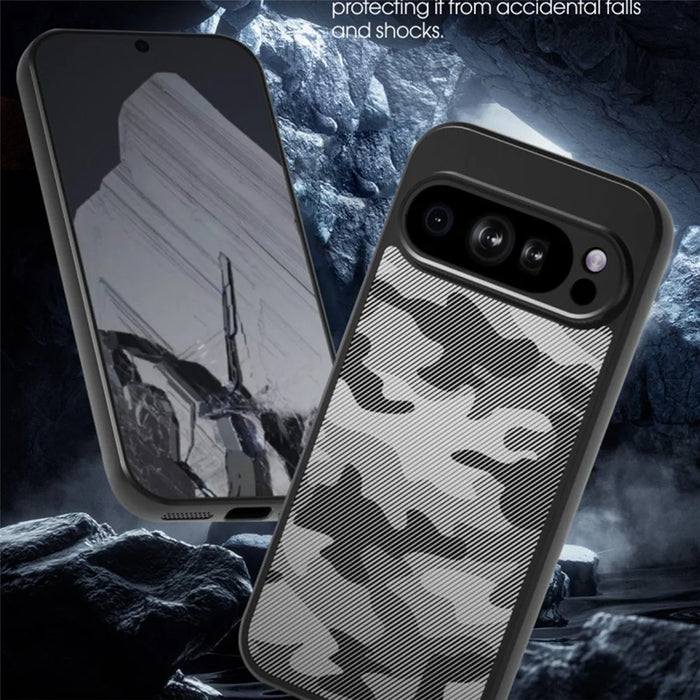 IBMRS For Google Pixel 9 Pro Case Shockproof Anti-Scratch TPU+PC Phone Cover - Matte Black - 7