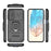 For Samsung Galaxy M35 5G Case PC+TPU Kickstand Phone Protector with Lens Cover - Black - 5