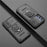 For Samsung Galaxy M35 5G Case PC+TPU Kickstand Phone Protector with Lens Cover - Black - 7