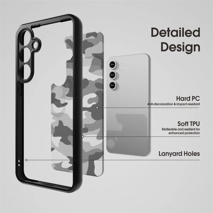 IBMRS For Samsung Galaxy S24 FE Case TPU + PC Armor Shockproof Phone Cover - Artistic Camouflage - 5