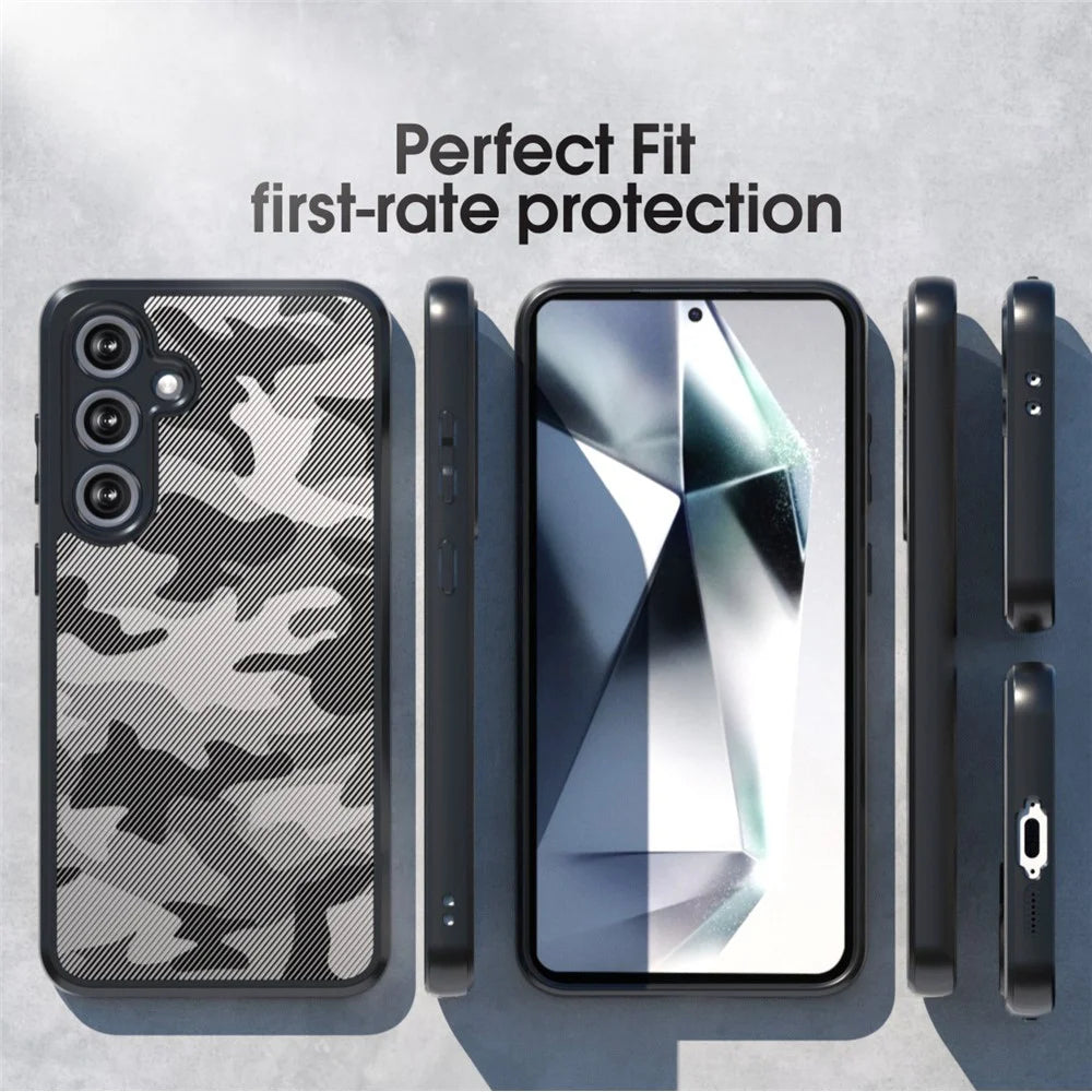 IBMRS For Samsung Galaxy S24 FE Case TPU + PC Armor Shockproof Phone Cover - Artistic Camouflage - 6