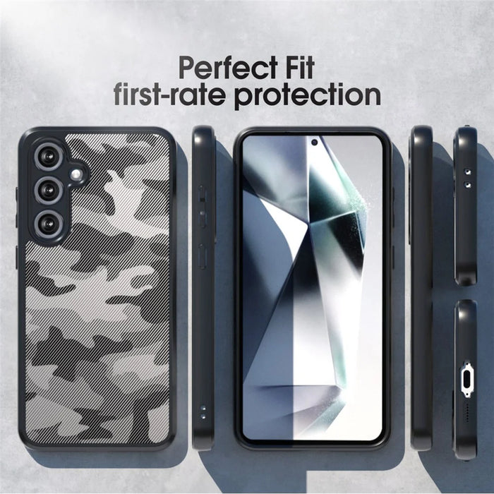 IBMRS For Samsung Galaxy S24 FE Case TPU + PC Armor Shockproof Phone Cover - Artistic Camouflage - 6