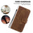 For Samsung Galaxy A06 4G Wallet Case Tiger Imprint Leather Shockproof Phone Cover - Brown - 4