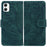 For Samsung Galaxy A06 4G Case Tiger Imprint Leather Wallet Phone Cover - Green - 1