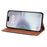 For iPhone 16 Case PU Leather Shockproof Protection Wallet Phone Cover - Brown - 3