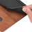 For iPhone 16 Case PU Leather Shockproof Protection Wallet Phone Cover - Brown - 7