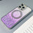 For iPhone 13 Pro Magnetic Case Protective TPU + PC Glitter Sparkly Phone Cover - Purple - 3