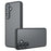 For Samsung Galaxy S24 FE Case Skin-Touch TPU + PC Matte Phone Back Cover, Transparent Black - 1