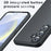 For Samsung Galaxy S24 FE Case Skin-Touch TPU + PC Matte Phone Back Cover, Transparent Black - 4