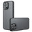 For iPhone 16 Pro Case Skin-Touch TPU + PC Matte Phone Back Cover, Transparent Black - 1
