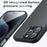 For iPhone 16 Pro Case Skin-Touch TPU + PC Matte Phone Back Cover, Transparent Black - 4