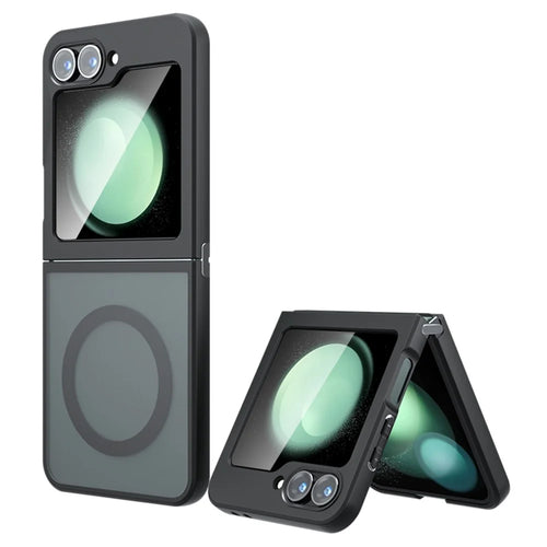 For Samsung Galaxy Z Flip7 FE 5G / Z Flip6 5G Case Magnetic Case Skin-Touch TPU+PC Phone Cover - 1