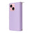 R20 For iPhone 15 Case Zipper Pocket PU Leather Cover with 9 Card Slots - Purple - 6