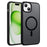 For iPhone 15 Plus Case Compatible with MagSafe TPU+PC Skin-Touch Phone Cover - Black - 1