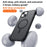 For iPhone 15 Plus Case Compatible with MagSafe TPU+PC Skin-Touch Phone Cover - Black - 6
