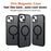For iPhone 15 Plus Case Compatible with MagSafe TPU+PC Skin-Touch Phone Cover - Black - 7