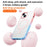 For iPhone 14 / 13 Magnetic Case Silky Touch TPU+PC Anti-Drop Phone Cover - Gradient Pink Blue - 2