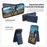 For iPhone 14 Pro Max Case Compatible with MagSafe RFID Blocking Card Slot Leather Back Cover - Blue - 5