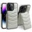 For iPhone 14 Pro Case Compatible with MagSafe RFID Blocking Card Slot Leather Back Cover - Grey - 1