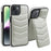 For iPhone 14 Case Case Compatible with MagSafe RFID Blocking Card Slot Leather Back Cover - Grey - 1