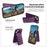 For iPhone 14 Plus Case Compatible with MagSafe RFID Blocking Card Slot Leather Back Cover - Purple - 5